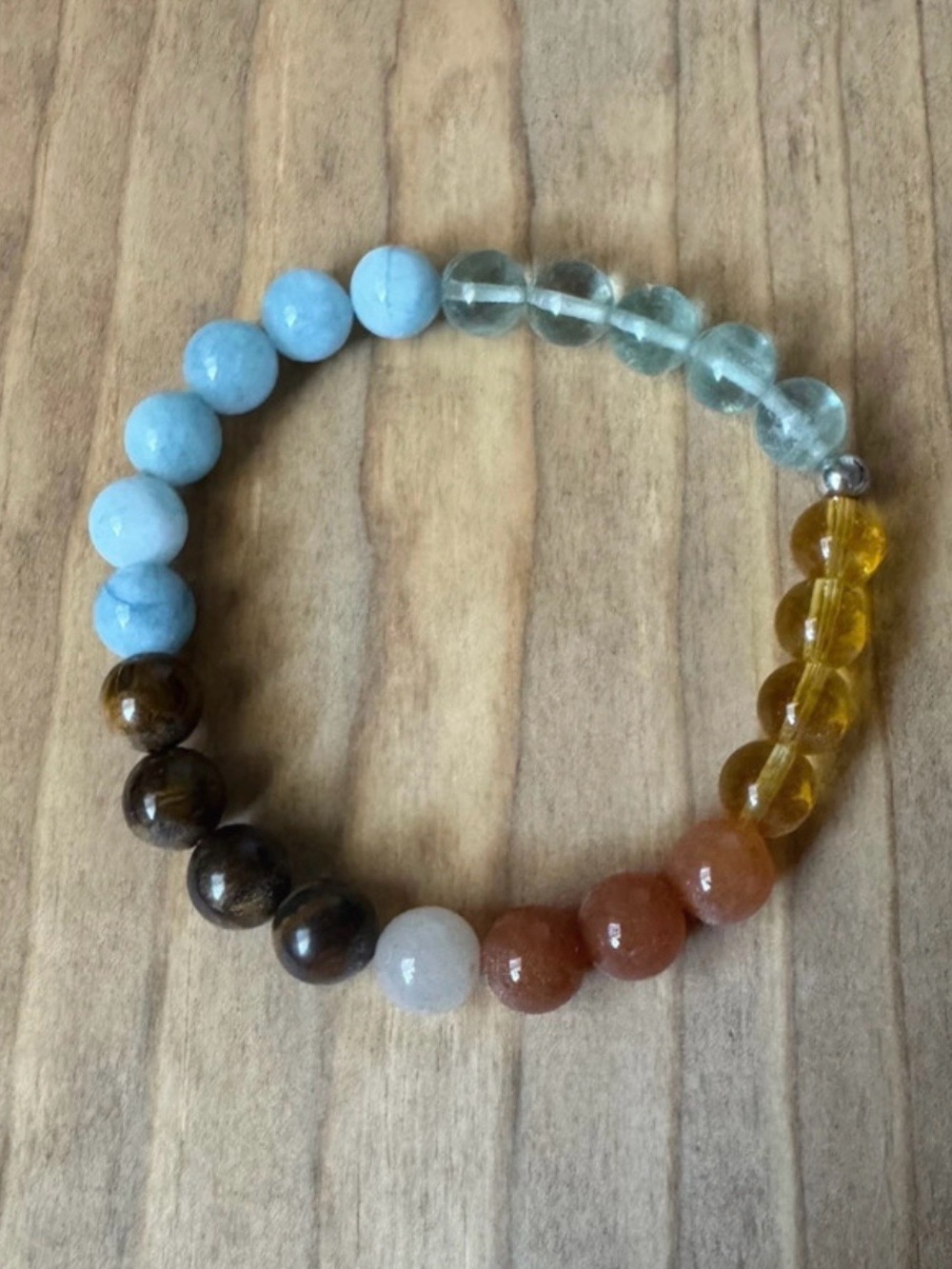 Kindness Bracelet | Citrine, Aquamarine & Green Aventurine | Evolve Mala